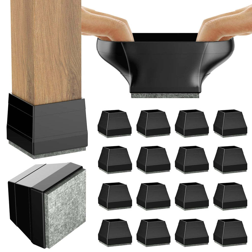 24 PCS Square Chair Leg Floor Protectors (24 Count)