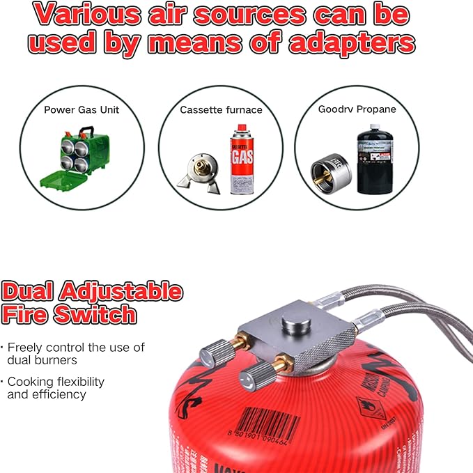 BRS-32 Portable Camping Stove, Foldable, Adjustable Control, and Carrying Case Included - Experience Hassle-Free Outdoor Cooking