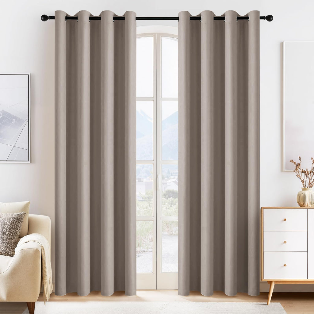 Light Taupe Blackout Curtains