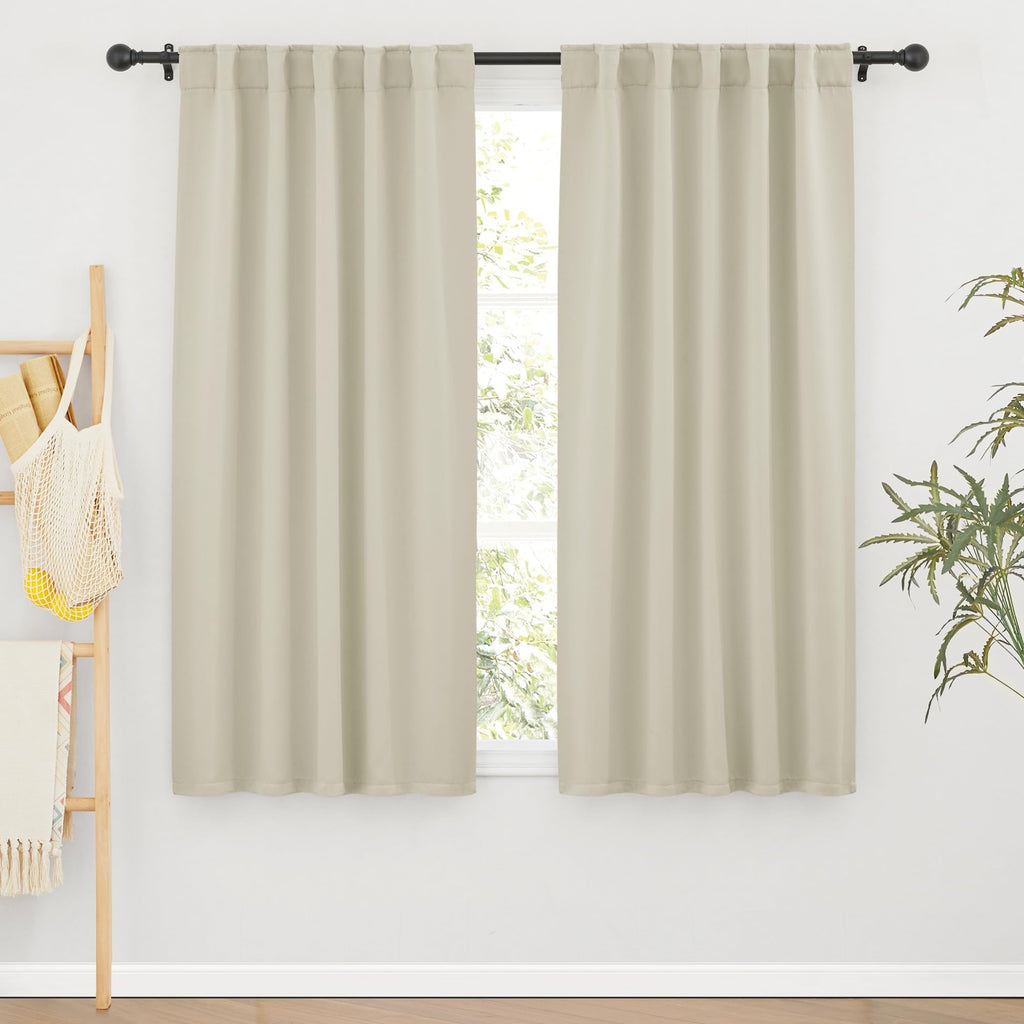 Curtains for Living Room Bedroom Nursery Office Laundry (2 Count)