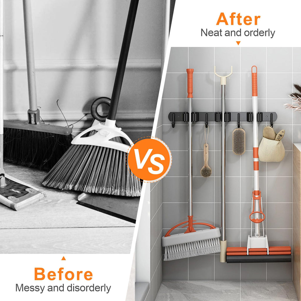 Mop and Broom Holder Wall Mount
