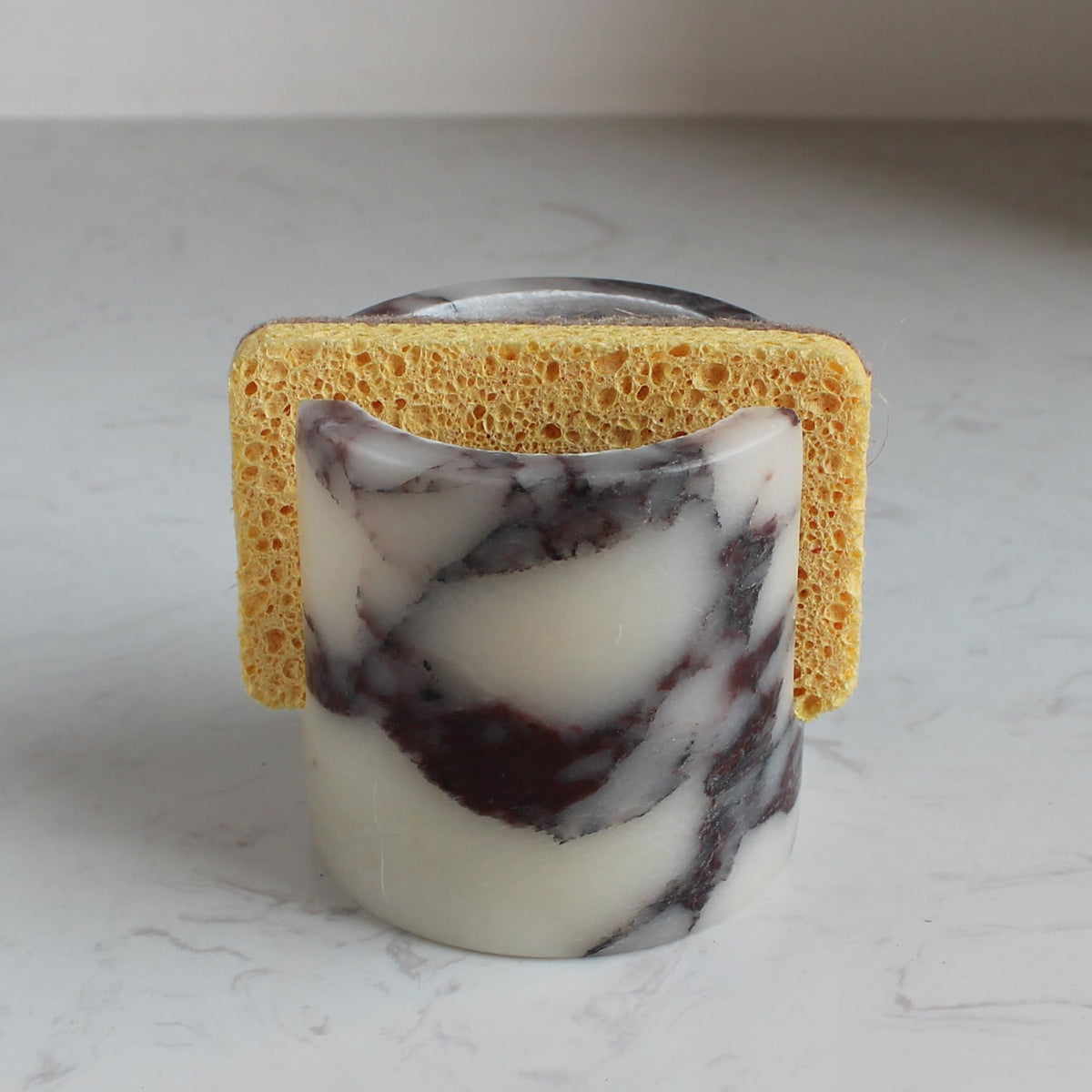 Natural Travertine Marble Sponge Holder for Kitchen Sink