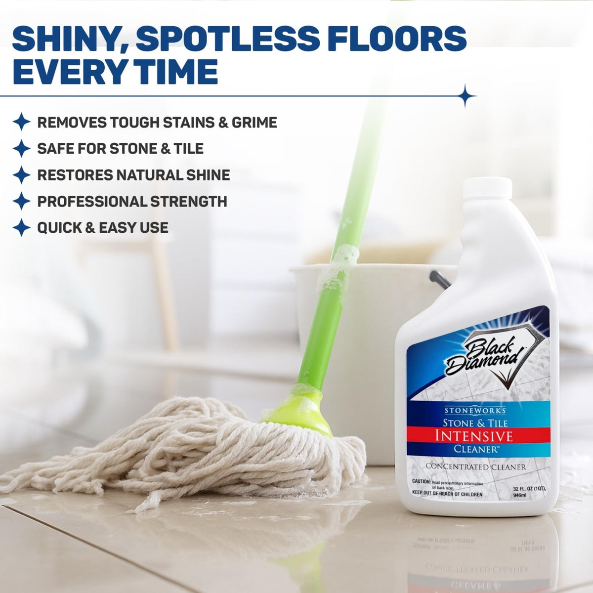 Stone & Tile Intensive Cleaner for Travertine & Natural Stone (32 Fl Oz)