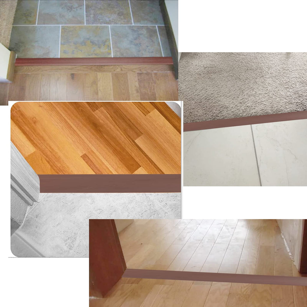 Floor Transition Strip & Self Adhesive Floor Vinyl Floor Edge Trim Laminate Floor Gap Covering Joining Strip (79 Foot)