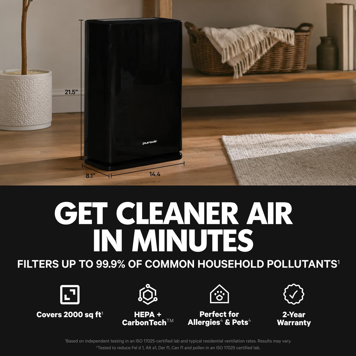 400 HEPA Air Purifier Large Room Air Cleaner up to 2 (2 Count)