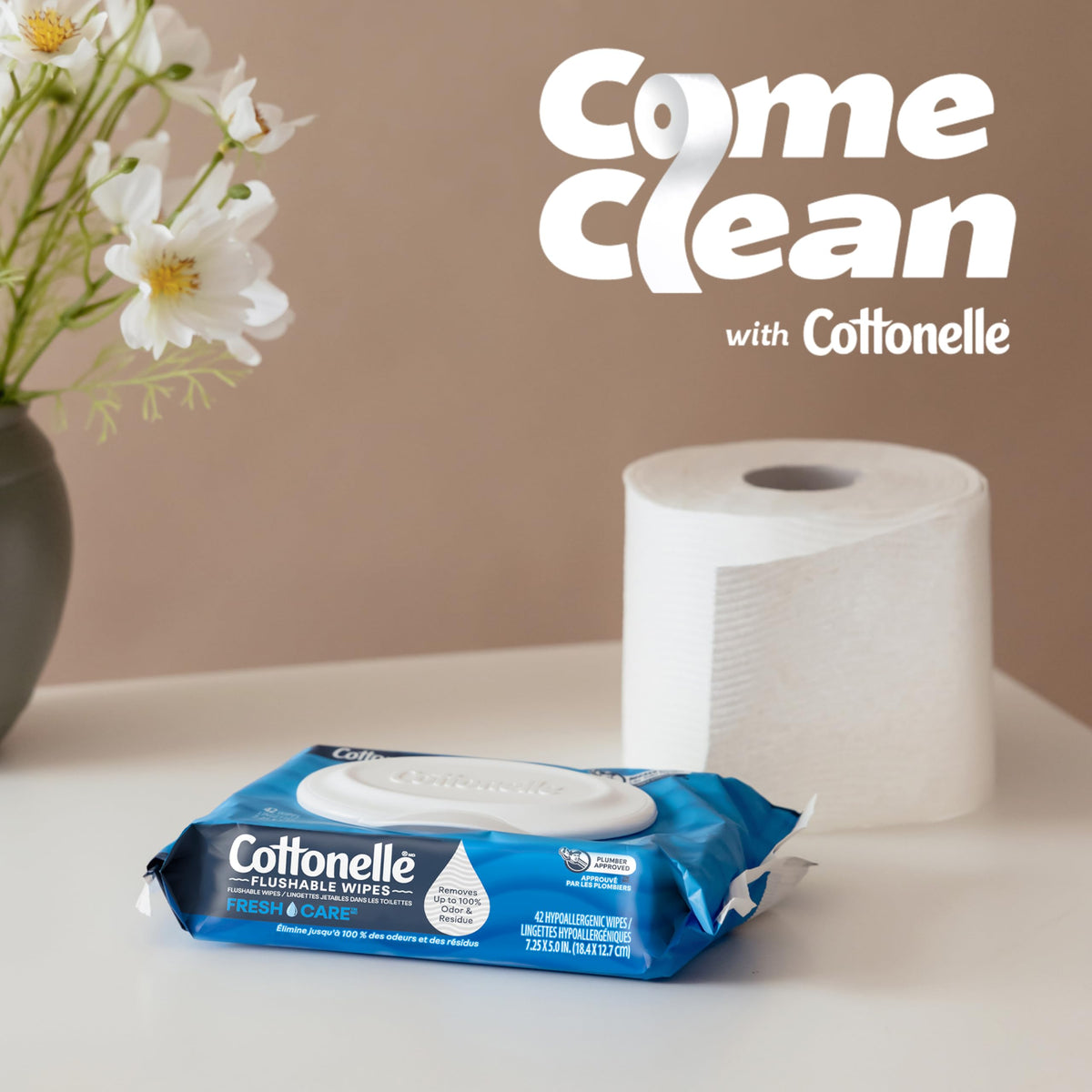 Fresh Feel Flushable Wipes (336 Count)