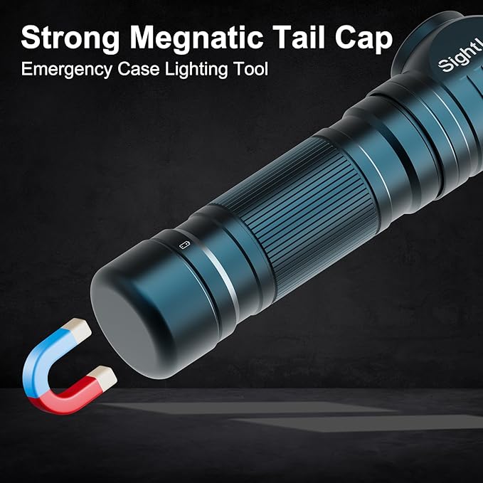Headlamp Flashlight Rechargeable - 1500 Lumens Right Angle Headband LED Headlight, Waterproof Head Flashlight for Adults Outdoor, Camping, Hiking, Fishing, Emergency, Magnetic，USB C