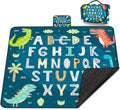 Extra Large Picnic Blanket Waterproof,80"x 80"Foldable Machine Washable Beach Blankets,Outdoor Blanket for 6-8 Adults,Picnic Mat Suitable for Indoor Crawling,Park Beach,Camping,Hiking,Travel( Blue)