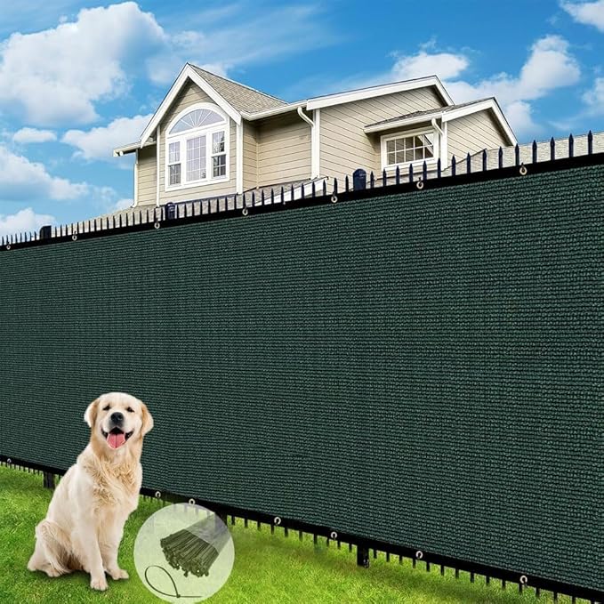 Petgrow Fence Privacy Screen 4FT X 69FT– Heavy Duty (HDPE) Outdoor Shade Mesh Cloth, 90% Blockage Fencing Shade Net Cover for Garden, Backyard, Balcony & Swimming – UV Protection, Windproof