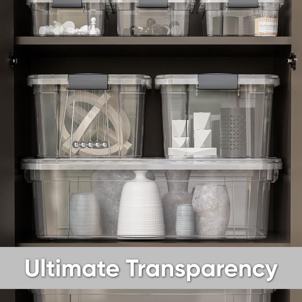 2.3 Quart Clear Plastic Storage Containers with Lids (36 Count)