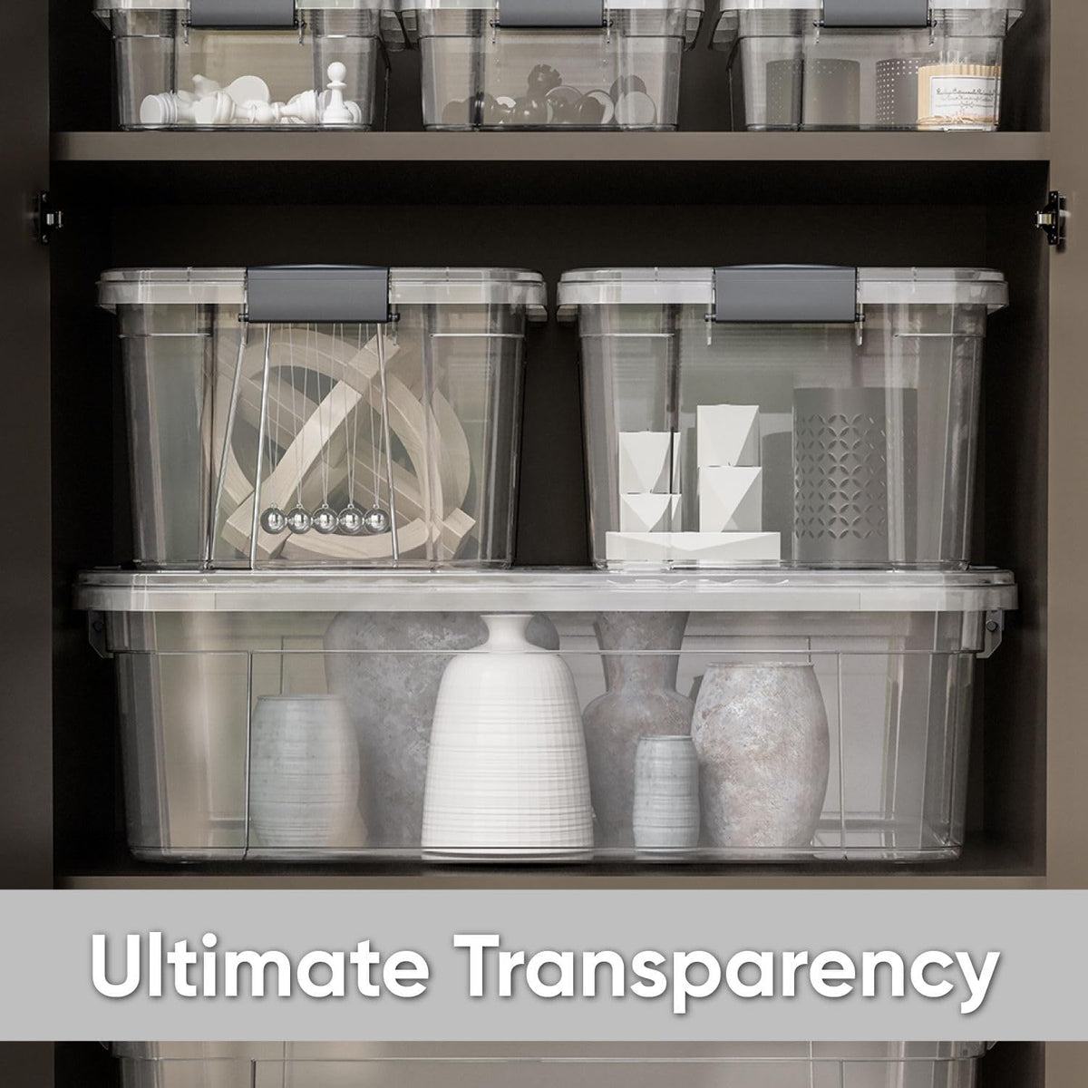 2.3 Quart Clear Plastic Storage Containers with Lids (36 Count)