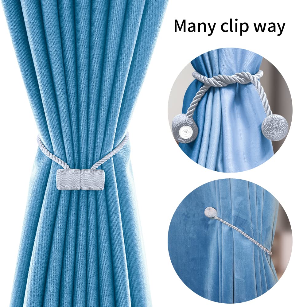 18 Inch Strong Magnetic Curtain Tiebacks (4 Count)