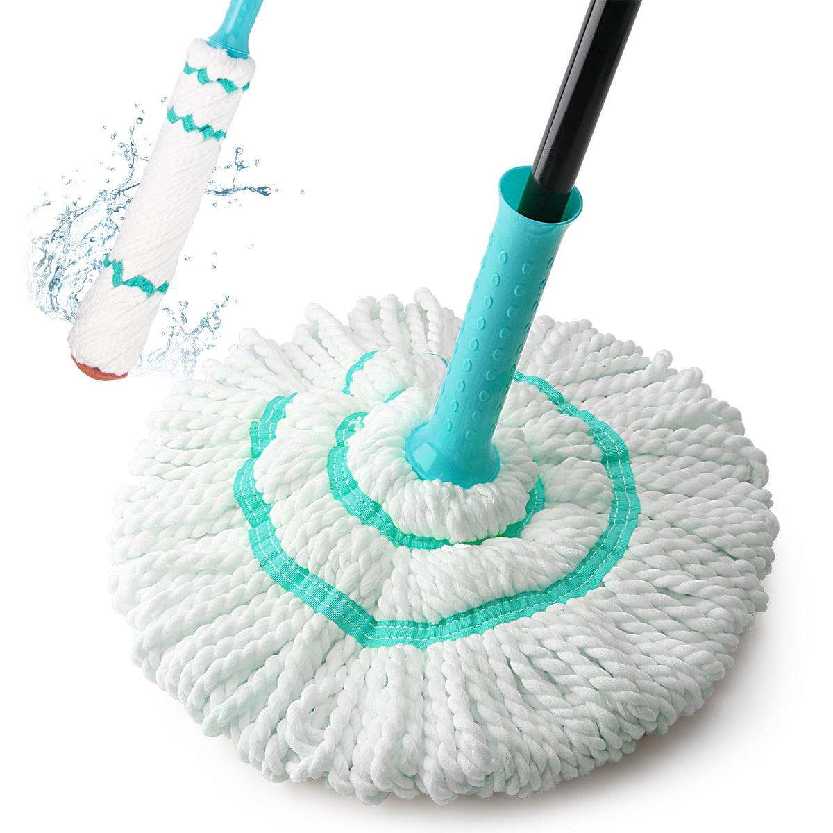 Self Wringing Twist Mop with 57 " Long Handle