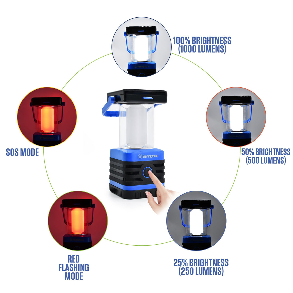 Westinghouse 1000LM Solar Rechargeable Camping Lantern | IPX4