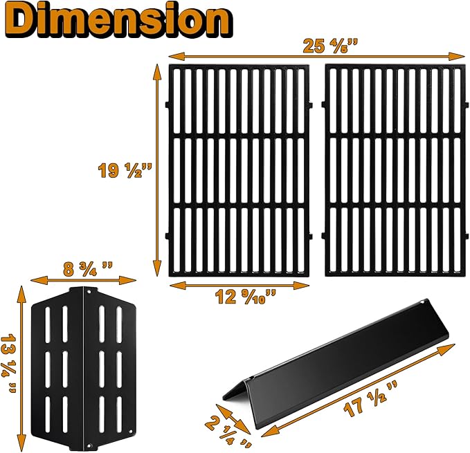 7620 7621 62783 Flavorizer Bars 65505 Heat Deflectors 7524 Grill Grates Genesis E-310 Grill Replacement Parts for Weber Genesis E310 E-330 S330 EP310 S-310 S-320 S310 EP330 330 E330 Grill Parts