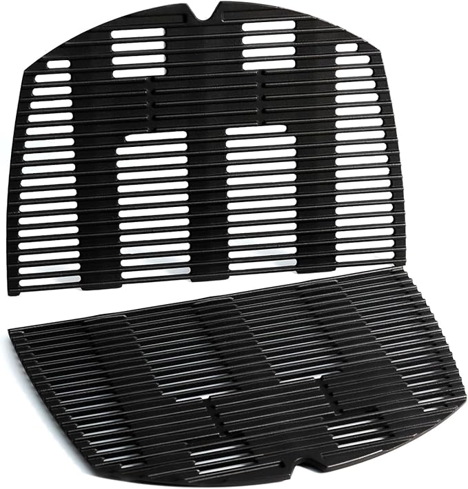Q3200 Grill Grates Replacement Parts for Weber Q300 Q 3200 Q3000 Q320 Q 300 Q 320 Q 3000 Grill Parts Cast Iron Cooking Grates 57060001 586002 404341 426001 7646 Cooking Grids Accessories 2 Pcs