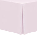 Ultimate Textile -2 Pack- 5 ft. Fitted Polyester Tablecloth - Fits 30 x 60-Inch Banquet and Folding Rectangular Tables - 42" H, Blush Ice Pink