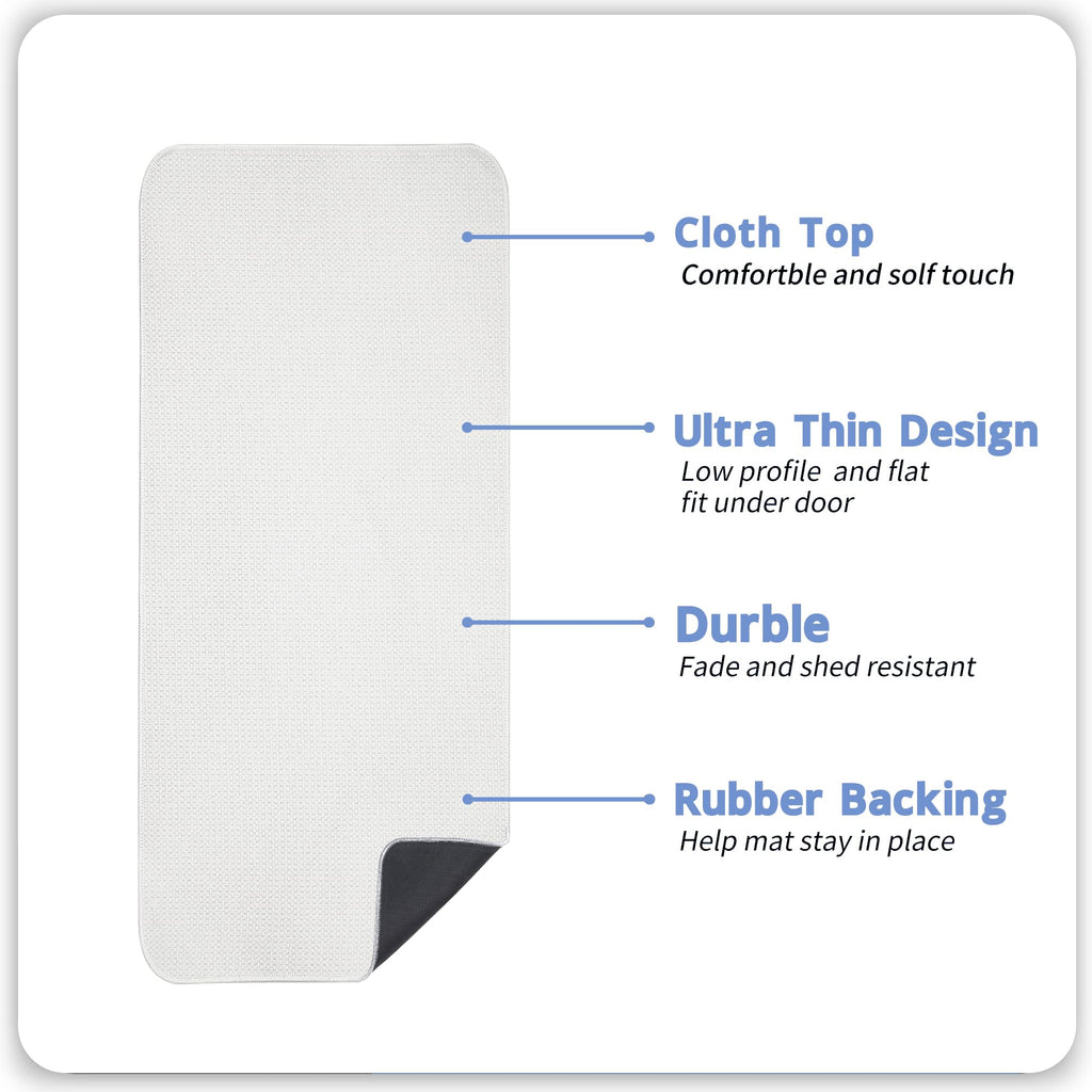 Bath Mat Ultra Thin Bathroom Runner Rugs (12 Sq Ft)