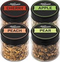 400 Cocktail Smoker Wood Chips Fruit 4 Pack – Apple, Cherry, Peach, Pear – Whiskey Smoker Wood Chips for BBQ, Bourbon & Cocktail Smoker Kit