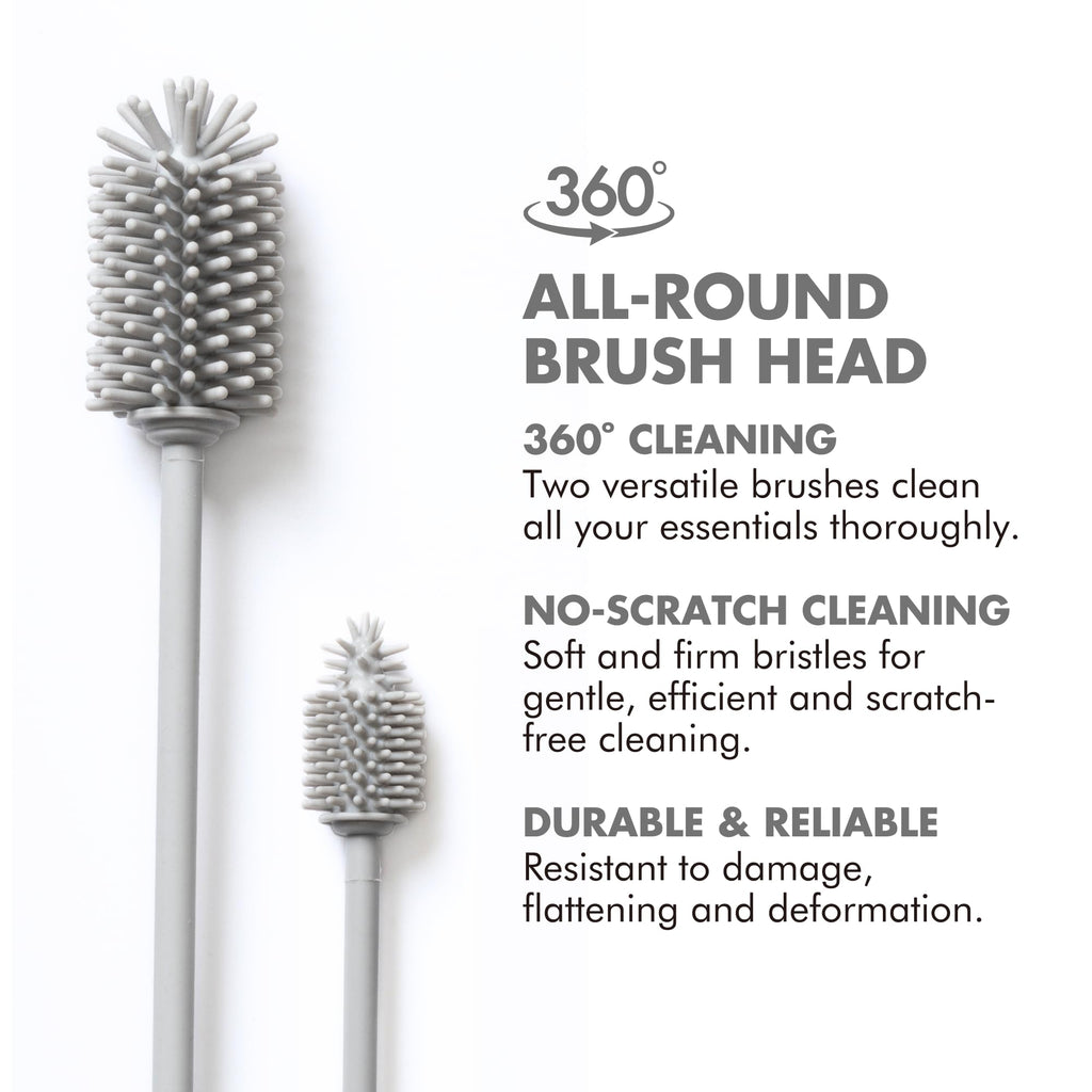 Silicone Bottle Cleaning Brush Set (2 Count)