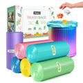 4 Gallon 330 Counts Colorful Small Trash Bags 3.8 Gal 4 Gal 4+ Gal fit 15 liter Garbage Bags by Teivio