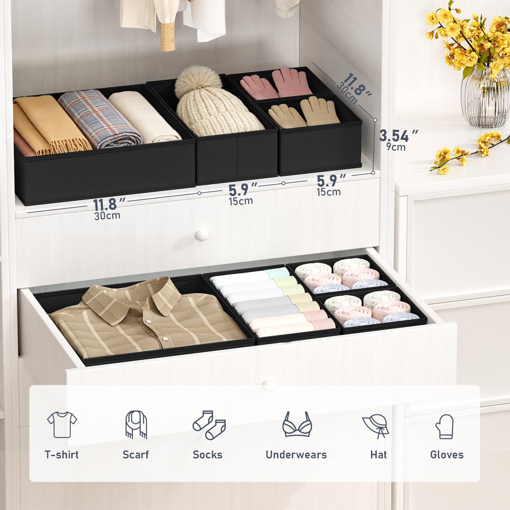 Drawer Organizer Clothes Storage (28 Count)