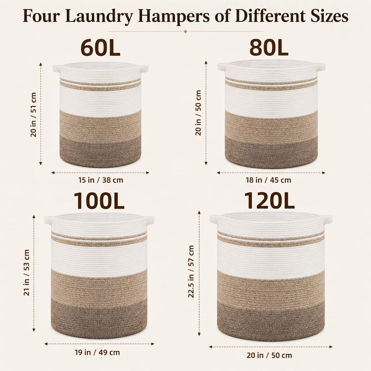 80L Laundry Baskets