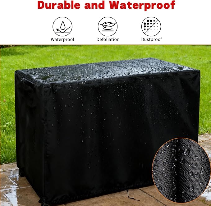 Grill Cart Cover, Outdoor Grill Stand Cover with UV Protection & Windproof Straps,Heavy Duty Covers for Most Standard Grill Carts/Pizza Oven Table -31.5" D x 31.5" W x 35.43" H