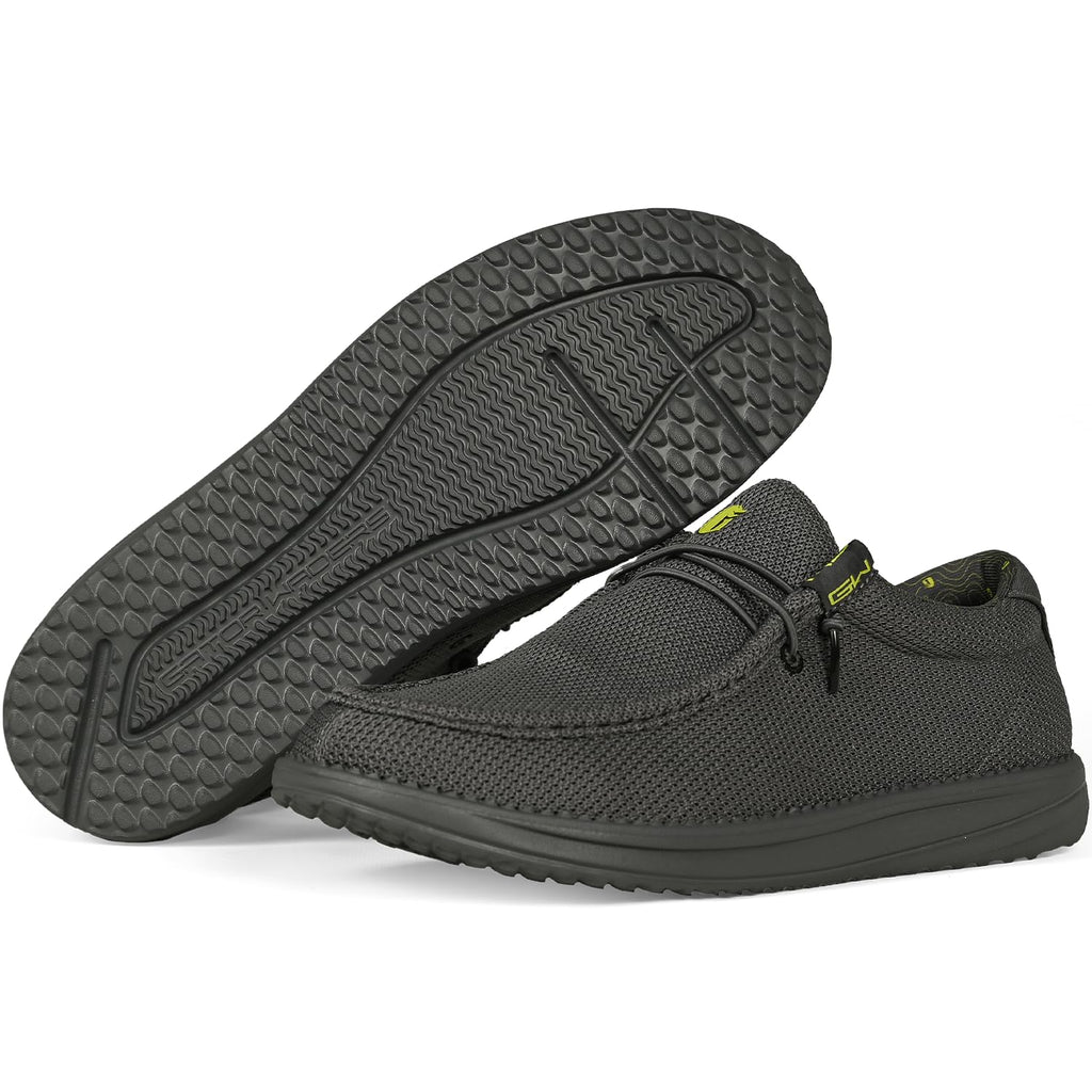 Gator Waders Mens Camp Shoes - Lightweight Slip-On Outdoor Loafers for Men with Elastic Laces, Breathable Mesh, Cushioned Insole Comfortable Durable Casual Footwear (11, Topo)