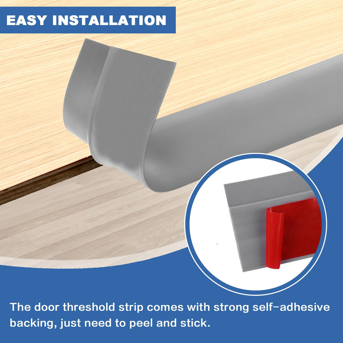 Vinyl Door Threshold Flooring Transition Strip Self Adhesive Carpet Edging Strip for Laminate Doorway Edge Threshold from 2