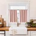 100% Blackout Bathroom Curtains Over Sink 30 inches Long (2 Count)