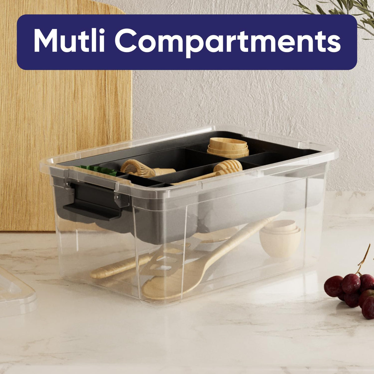 Storage Container Organizing Tray for Superio Bin or Drawer Plastic Organize Sewing (2 Count)