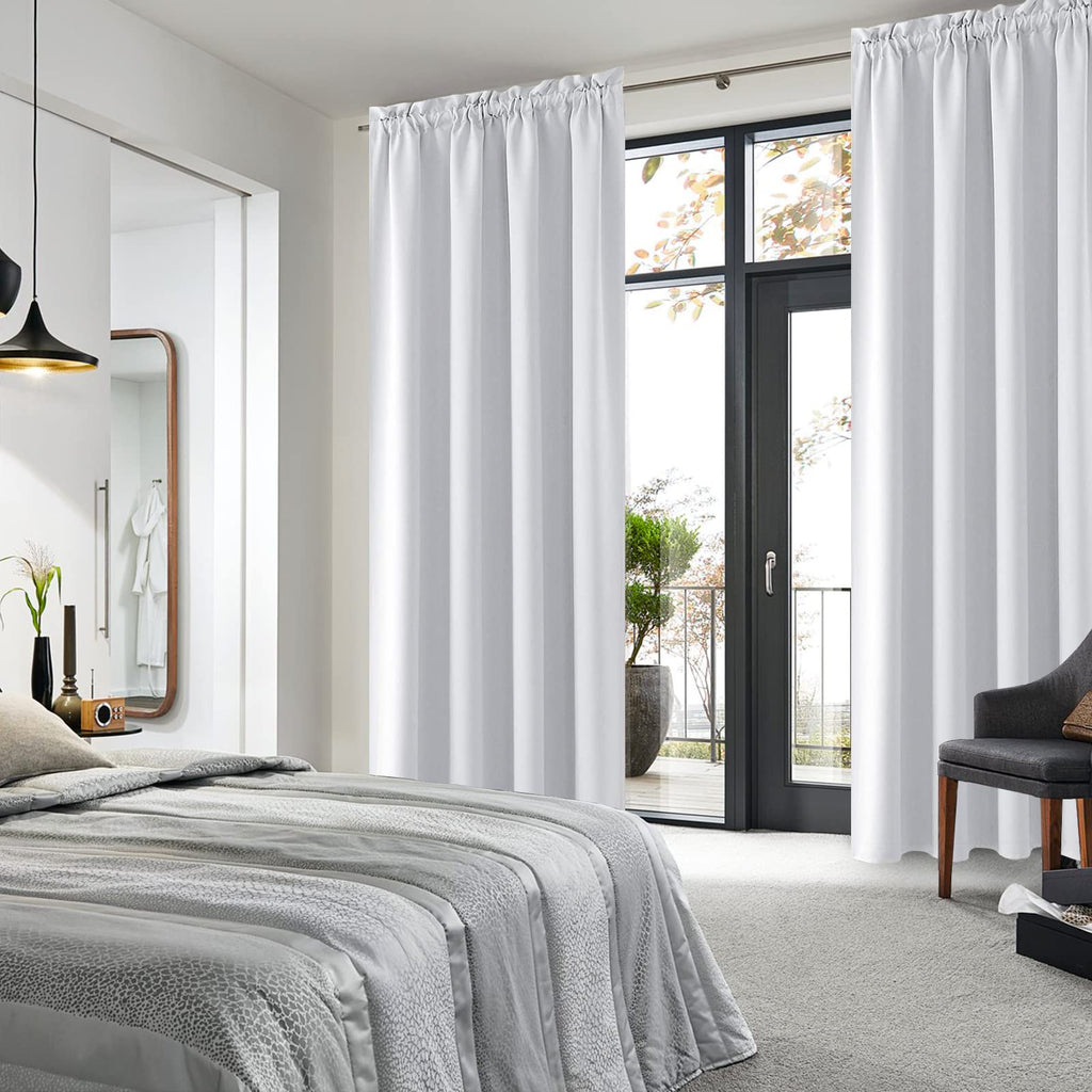 Blackout Curtains for Bedroom Living Room 52 x 84 Inch Long 2 Panels (2 Count)