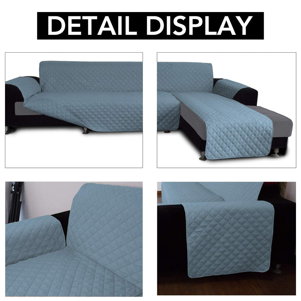 Reversible L Shape Sectional Couch Cover