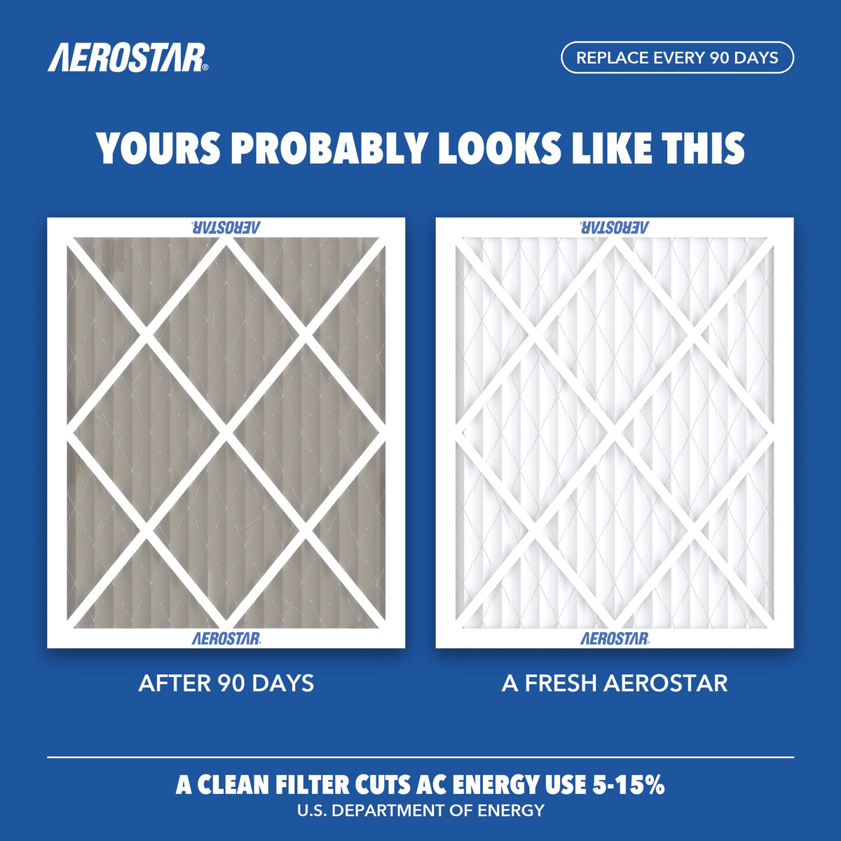 Air Filter 16x18x1 MERV 8 AC Filter (12 Count)