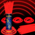 150 Pack 8??Red Glow Sticks Bulk with 150 Connectors Neon Glow In The Dark Party favors Supplies for Holiday Birthday Party Decoration (Red)