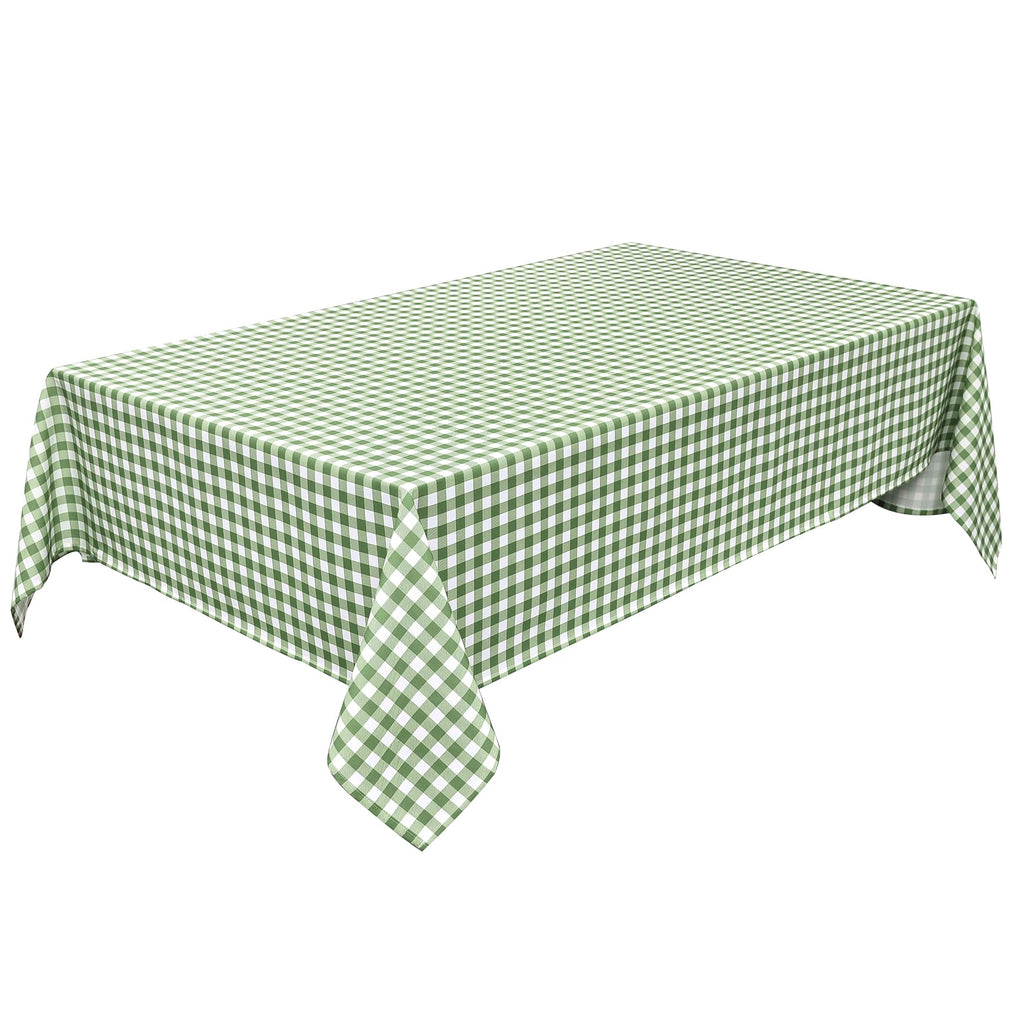 Classic Gingham Plaid Tablecloth Fabric