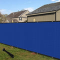 ECOOPTS 4'x188' Privacy Fence Screen Windscreen with Copper Grommets, Fit for Commercial Fence and Residential Garden Outdoor 90% UV Blockage, Cable Zip Ties Included (Blue)