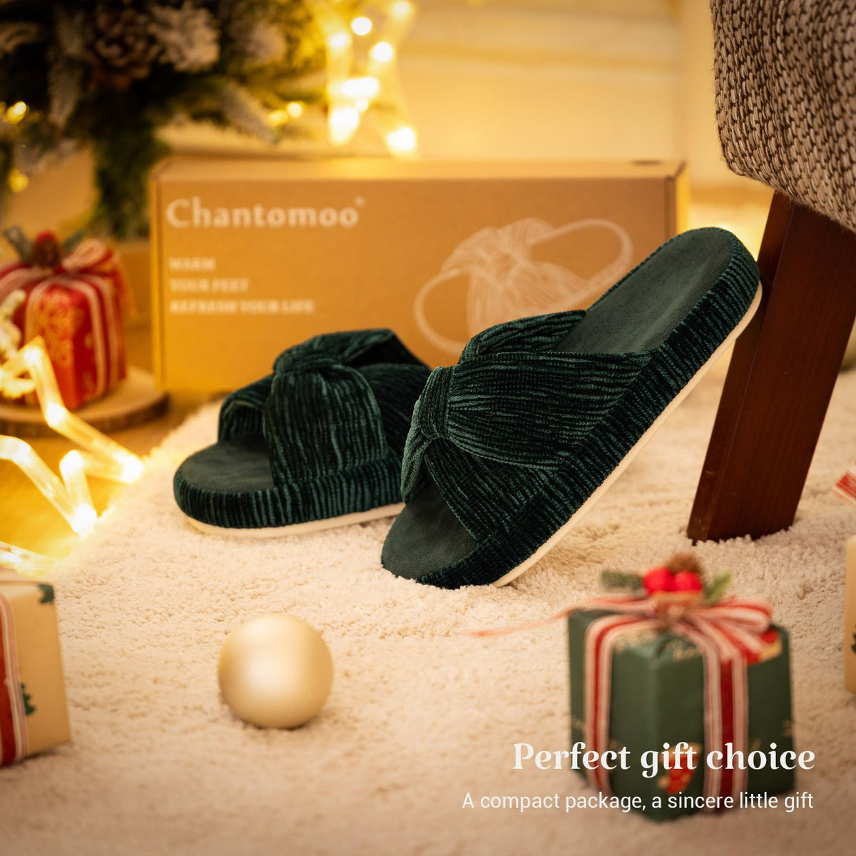 Slippers for Women Memory Foam House Bedroom Bow Crossbands Pearlescent Slipper Shoes Comfy Trendy Gift Slippers Green Size 9 10 8.5