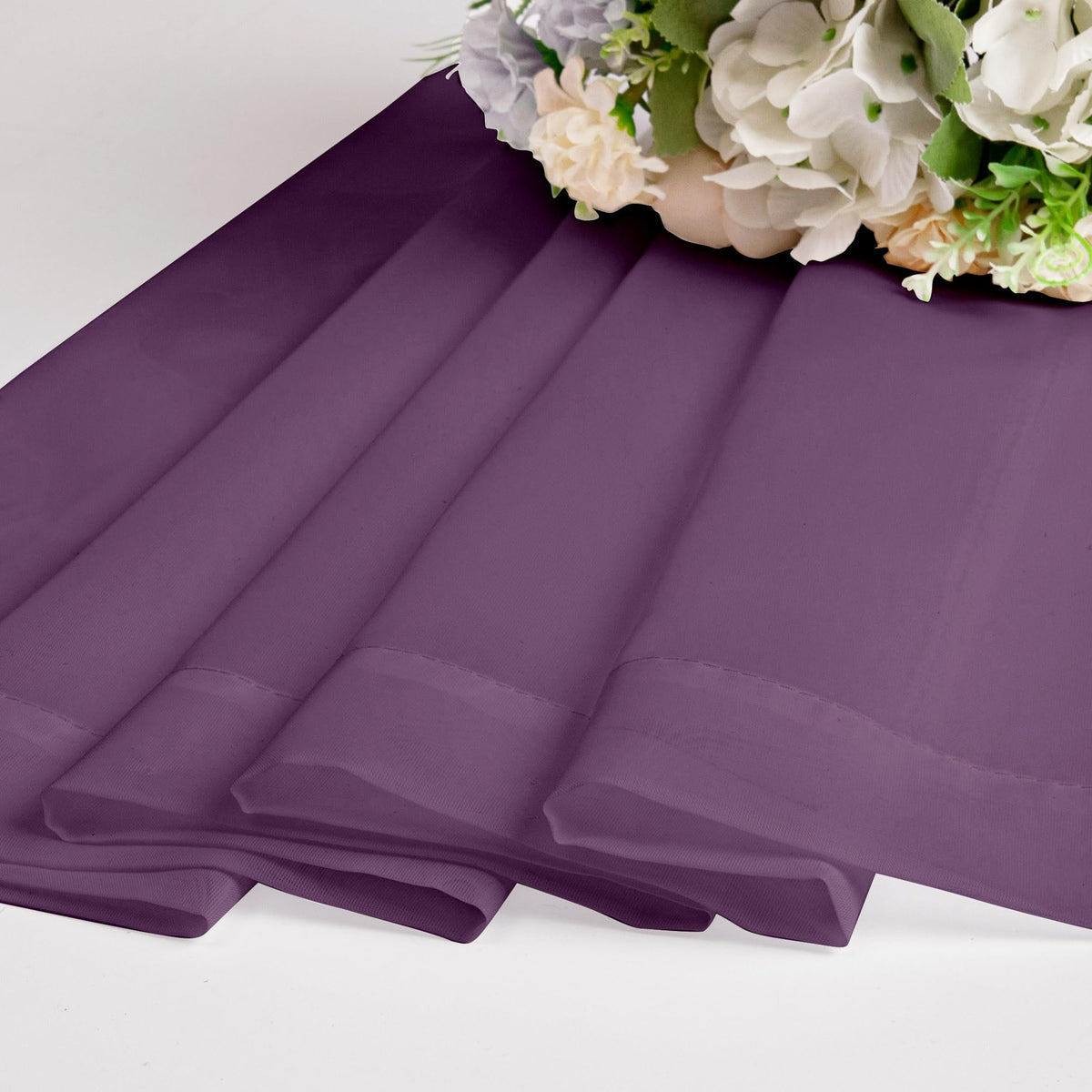 Plum Sheer Curtains 78 Inches Long 2 Panels Set for Living Room (2 Count)
