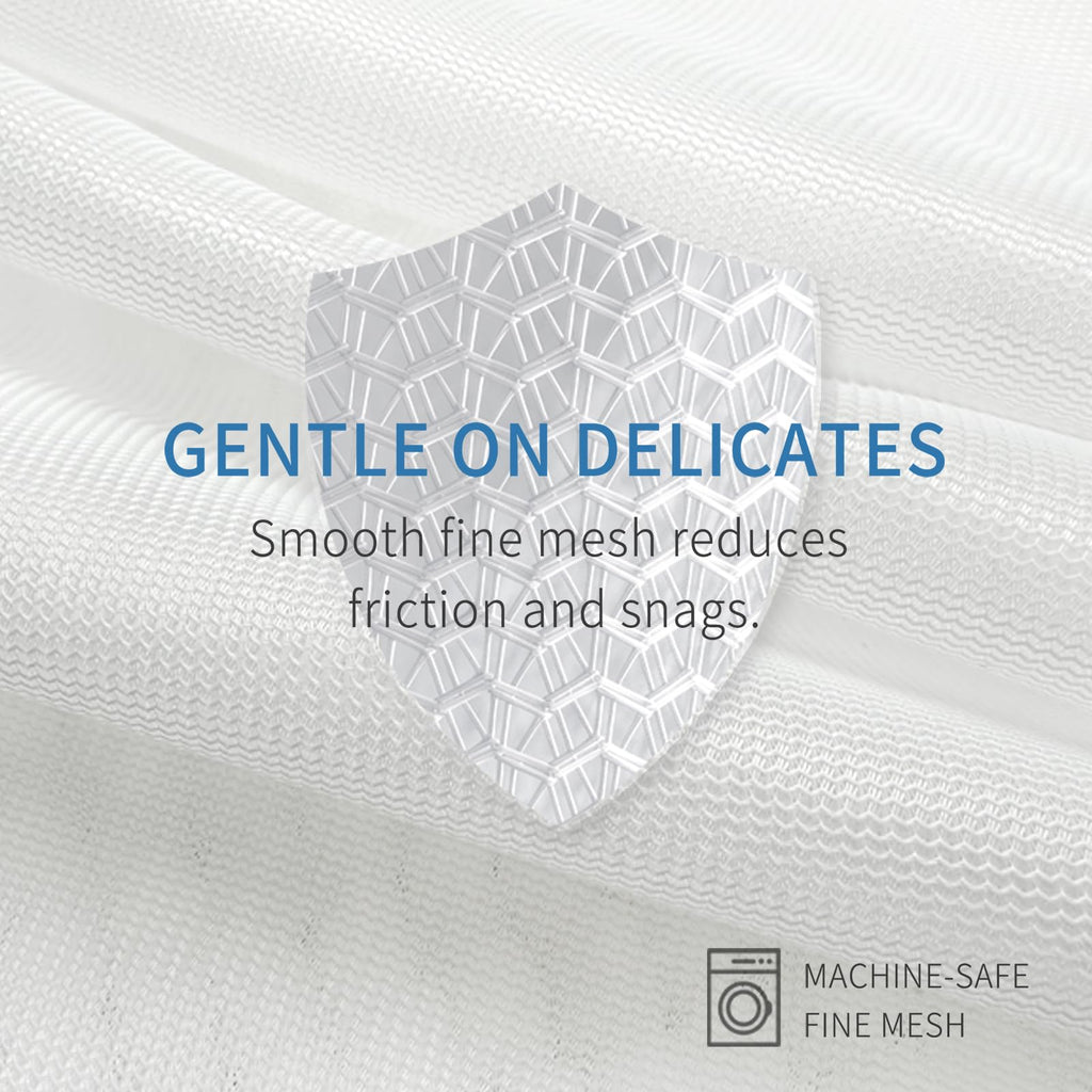 4Pcs Durable Fine Mesh Laundry Bags for Delicates (4 Count)