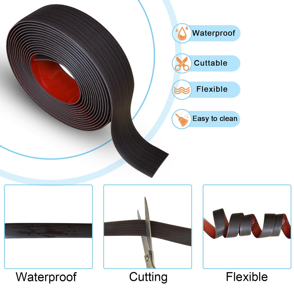 Floor Transition Strip & Self Adhesive Floor Vinyl Floor Edge Trim Laminate Floor Gap Covering Joining Strip (236 Foot)