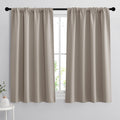 Small Window Curtains 45 inches Length for Kitchen Cafe Bathroom