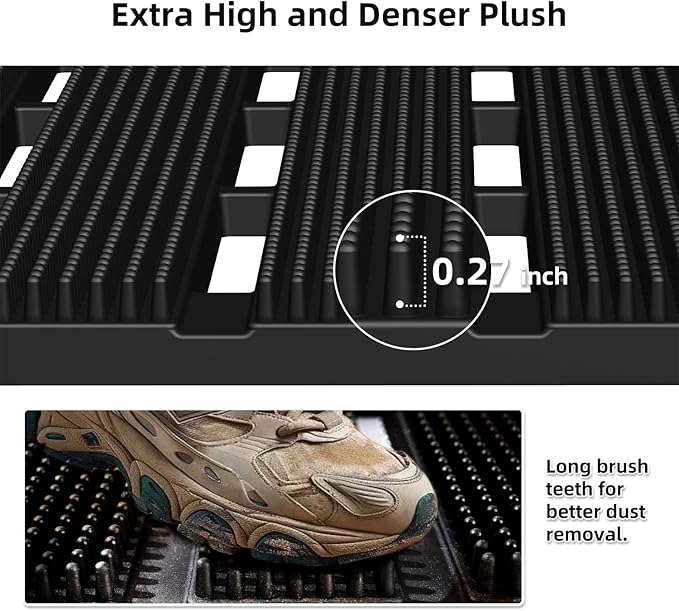 MATALL Heavy Duty Outdoor Mat - 18 x 30 Inches Non-Slip Drainage Floor Mat for All Weather Garage Pool Home Entry Indoor Mud Mat