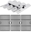 Criditpid Grill Parts for Dyna Glo DGF510SBP, DGF510SSP, DGF493PNP-D, Backyard Grill BH13-101-099-01, BH15-101-099-02, Uniflame GBC1059WB. Grill Grates, Heat Plate for Dyna-Glo Grill Replacement Parts