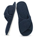Summer House Slippers for Women Corduroy Open Toe Indoor Slippers