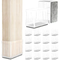 1" x 1 3 4" Rectangle Chair Leg Protectors for Hardwood Floors (16 Count)