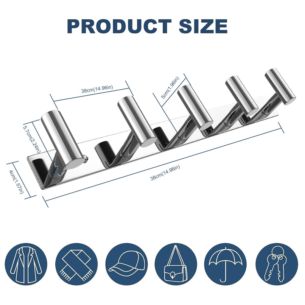 Hat and Coat Wall Mount Rack (2 Count)