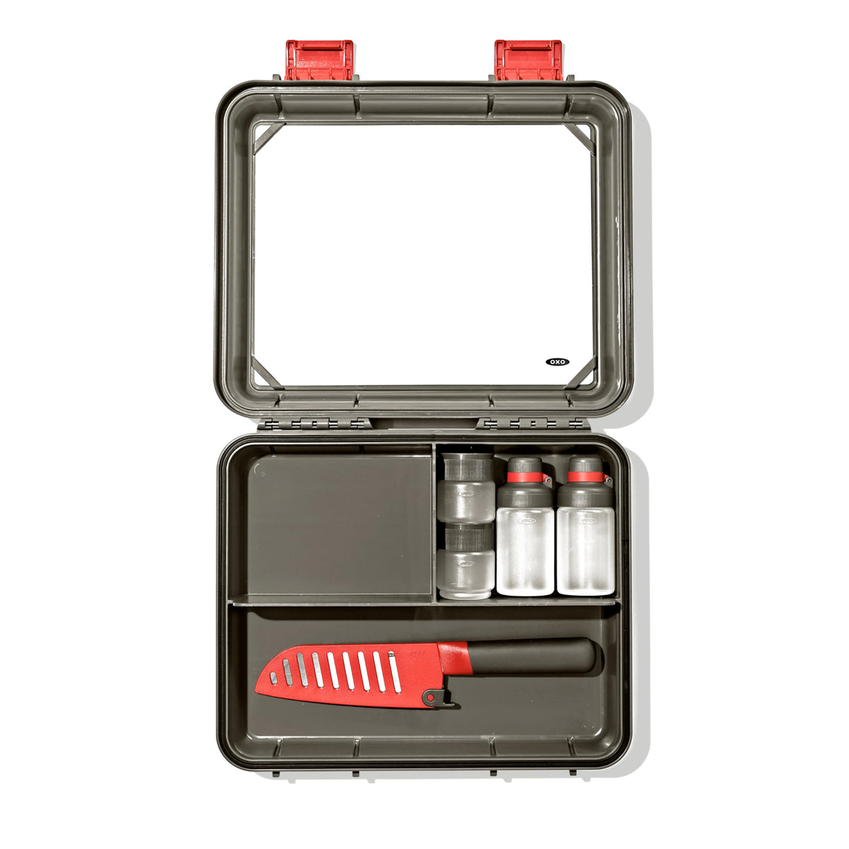 OXO Outdoor Camp Kitchen Prep Set | Camping Cooking Set | Camping Utensils Holder | Camp Cooking Utensils | Outdoor Kitchen Essentials | Travel Utensil Tool Kit