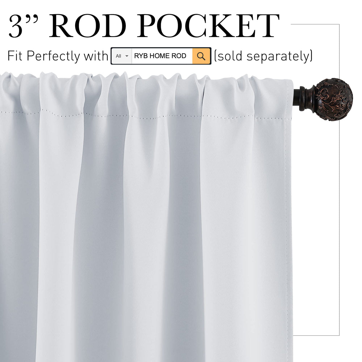 Kitchen Curtains Over Sink 36 inch Length for Cabinet